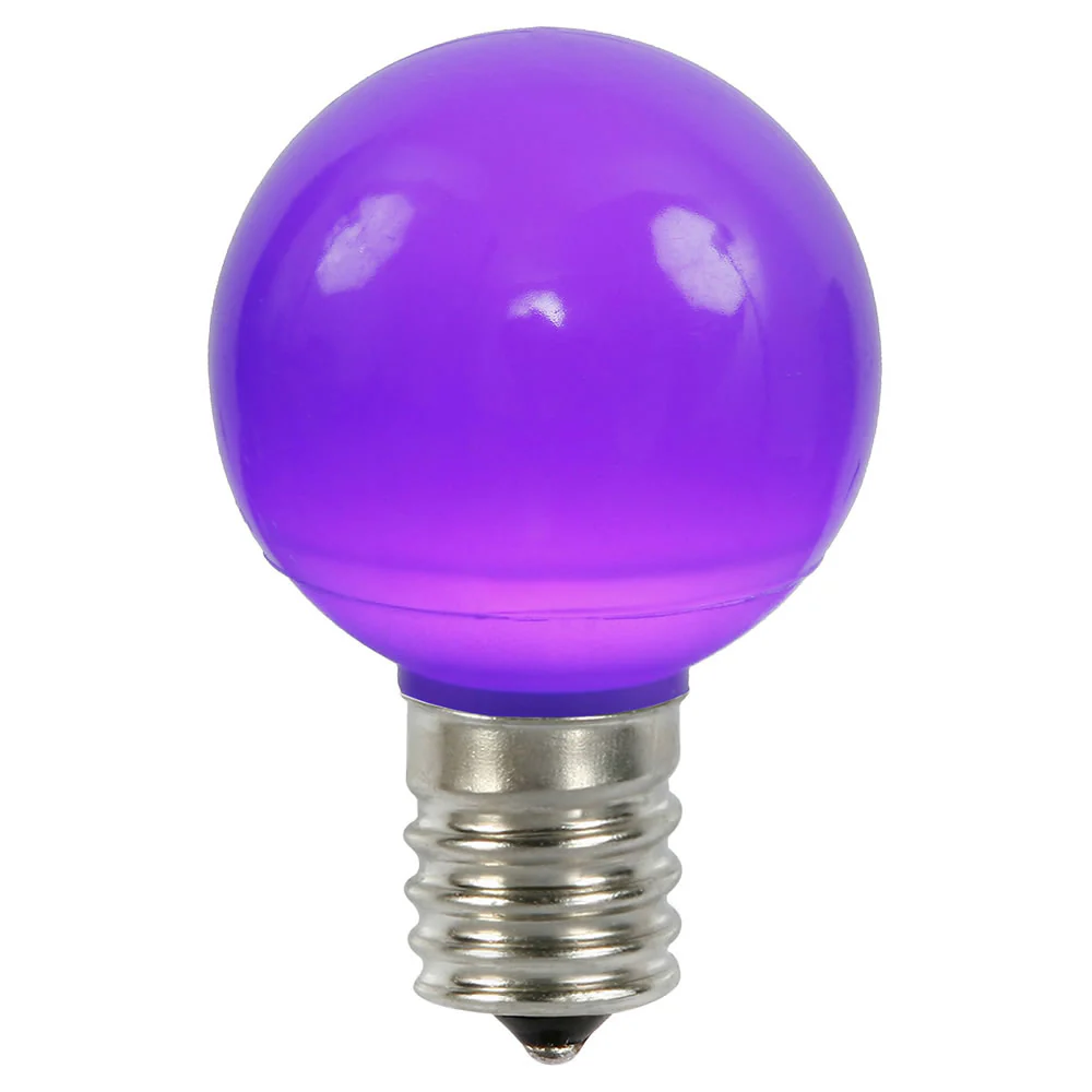 25PK - Vickerman Purple Ceramic G50 LED Replacement Bulb