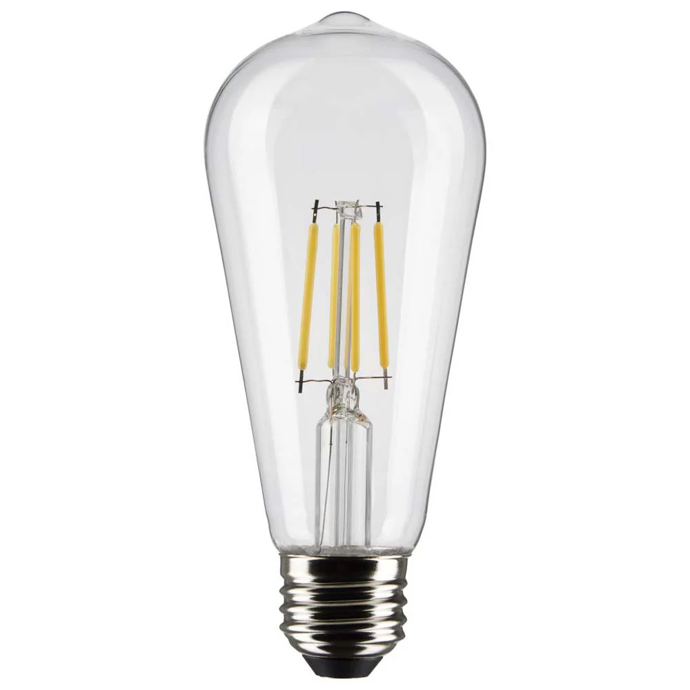 2Pk - 5W ST19 LED Clear Medium Base 2700K 425 Lumens - Image 3