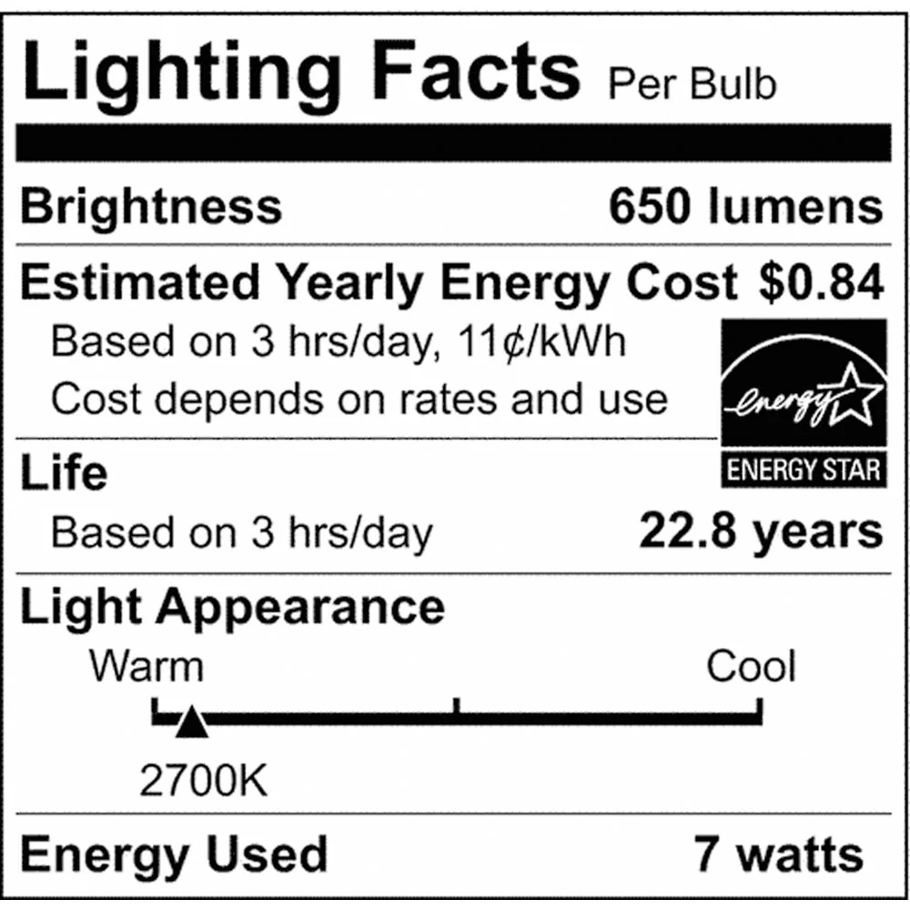 2Pk - 7.5W BR30 LED 2700K Medium base 105 deg. Beam Angle 120v - Image 4