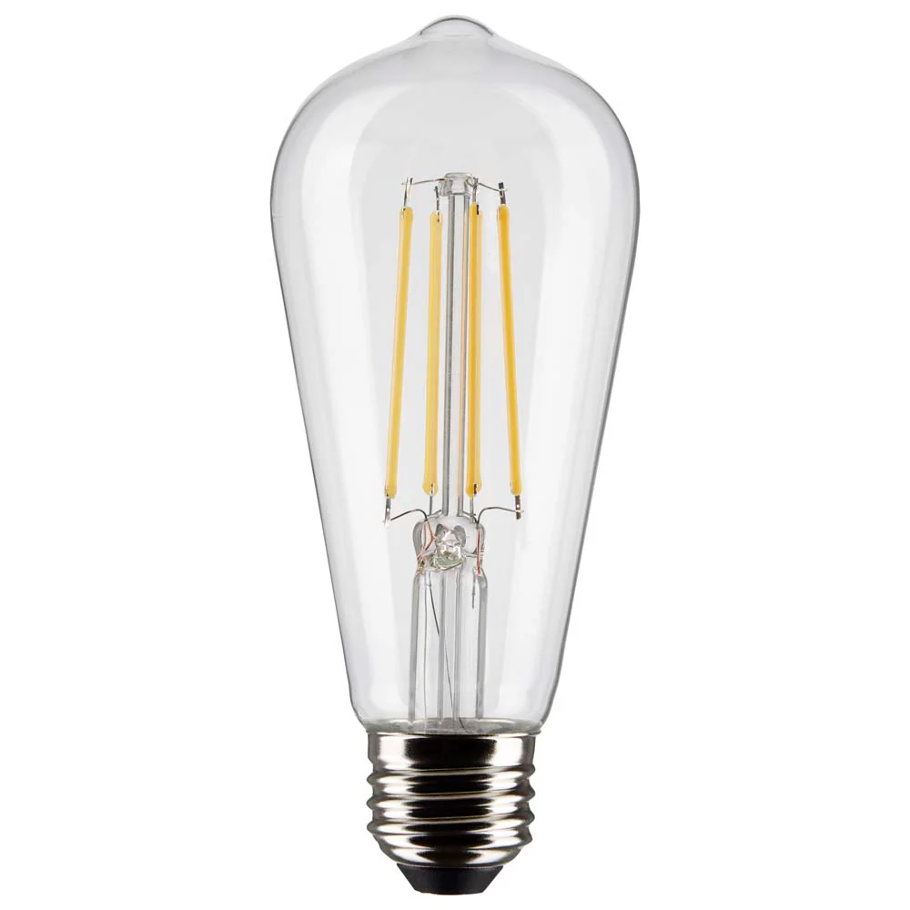 2Pk - 7w ST19 LED 800Lm 90CRI 2700K Soft White Dimmable - 60w equiv - Image 2