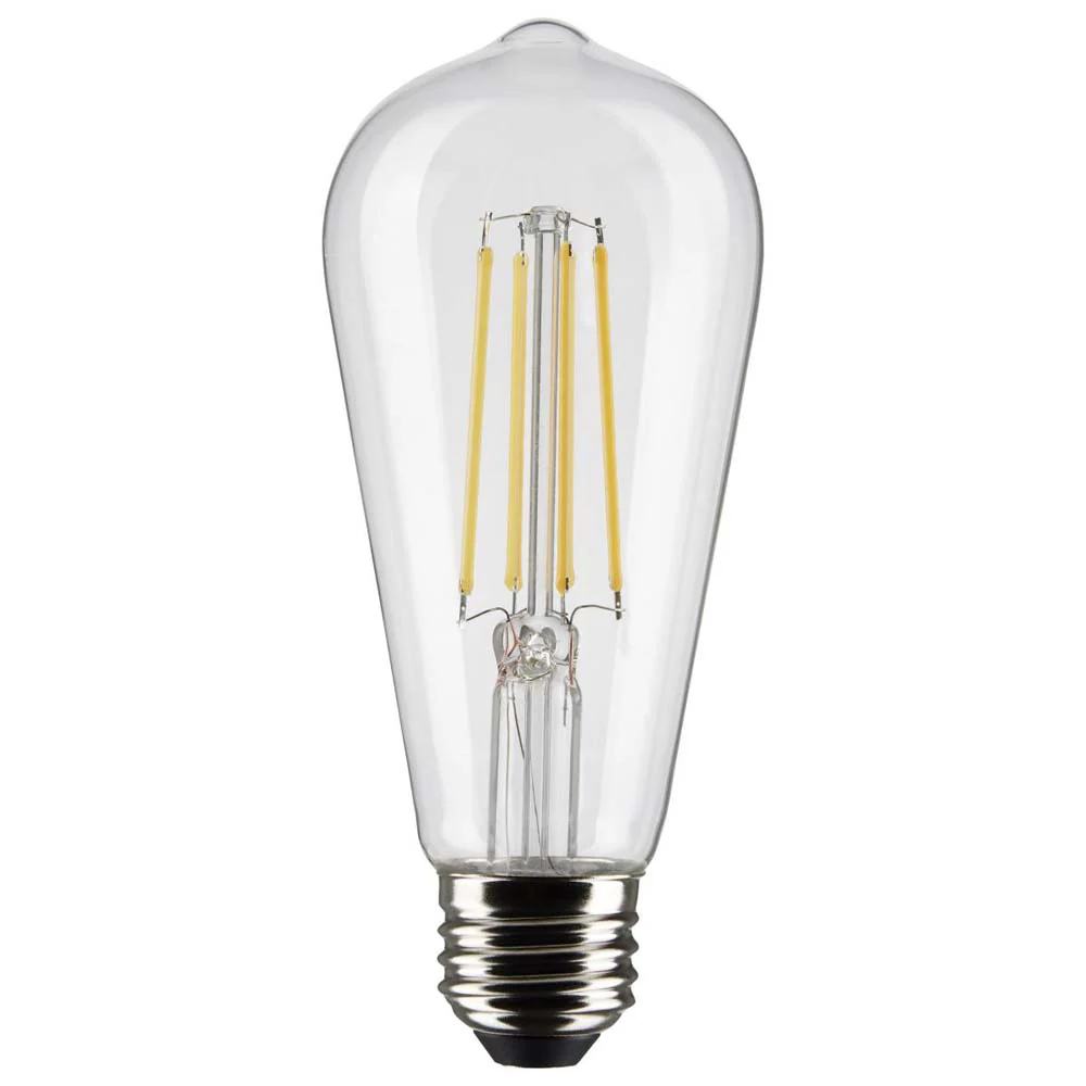 2Pk - 8W ST19 LED Clear: Medium Base 2700K 800 Lumens - Image 3