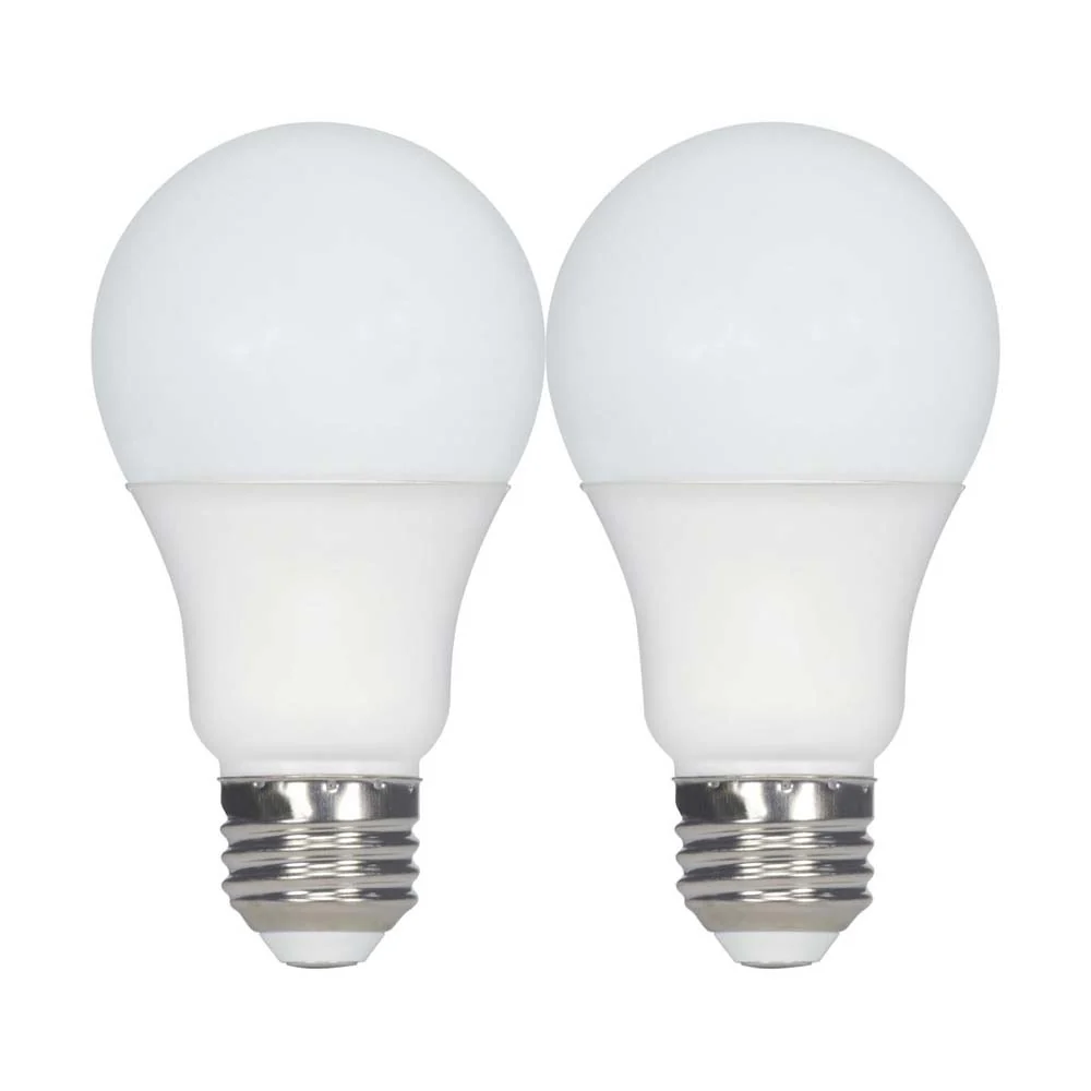 2Pk - 9.8W A19 LED 2700K E26 Medium base 220 deg. Beam Angle 120v