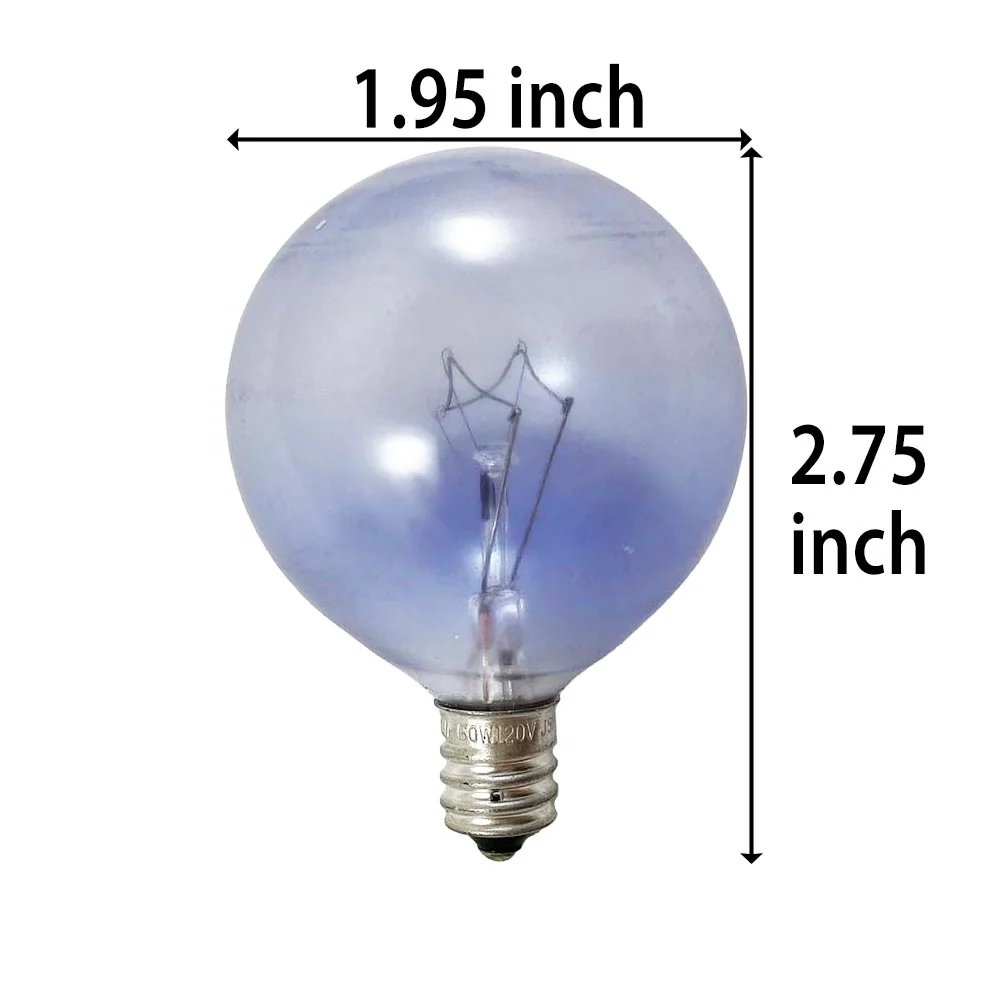2Pk - Philips 60w G16.5 Globe E12 Candelabra Base Natural Daylight Bulb - Image 2
