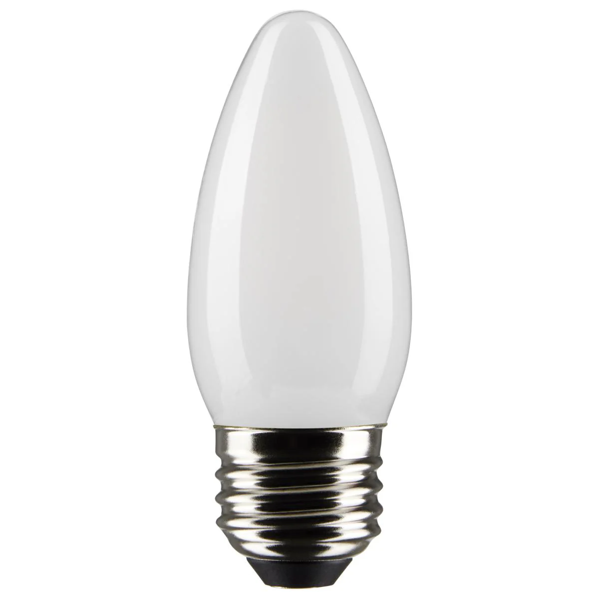 2Pk - Satco 4w B11 LED E26 Medium Base 5000K 120v Frosted Finish Bulb