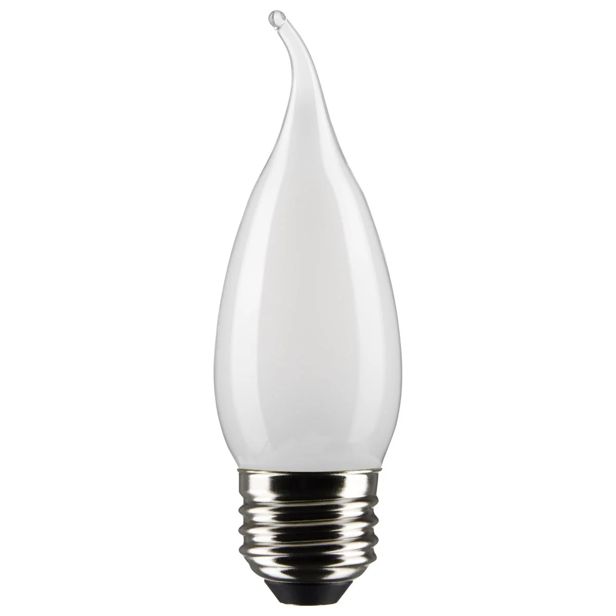 2Pk - Satco 4w CA10 LED E26 Medium Base 5000K 120v Frosted Finish Bulb