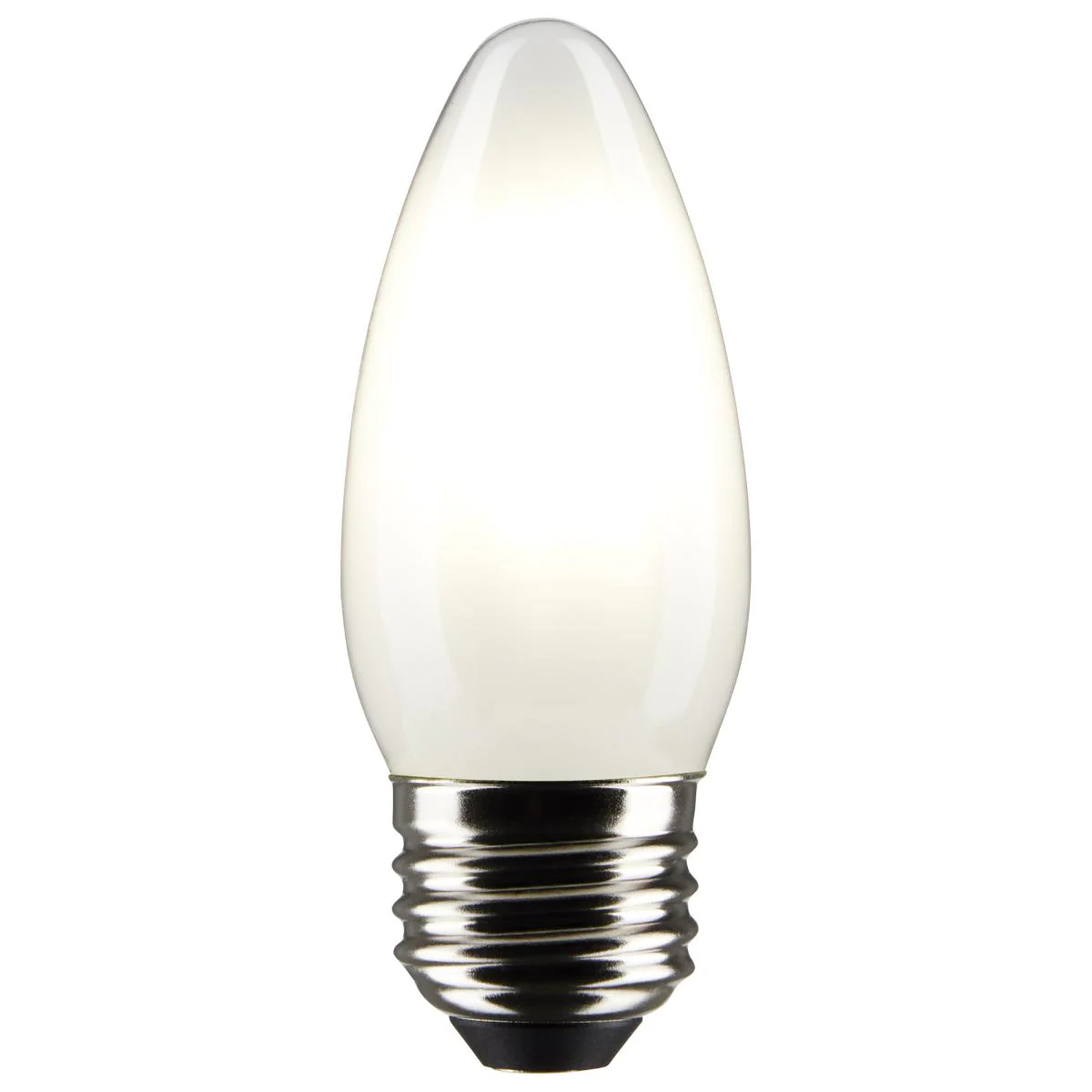 2Pk - Satco 5.5w B11 LED E26 Medium Base 5000K 120v Frosted Finish Bulb - Image 2