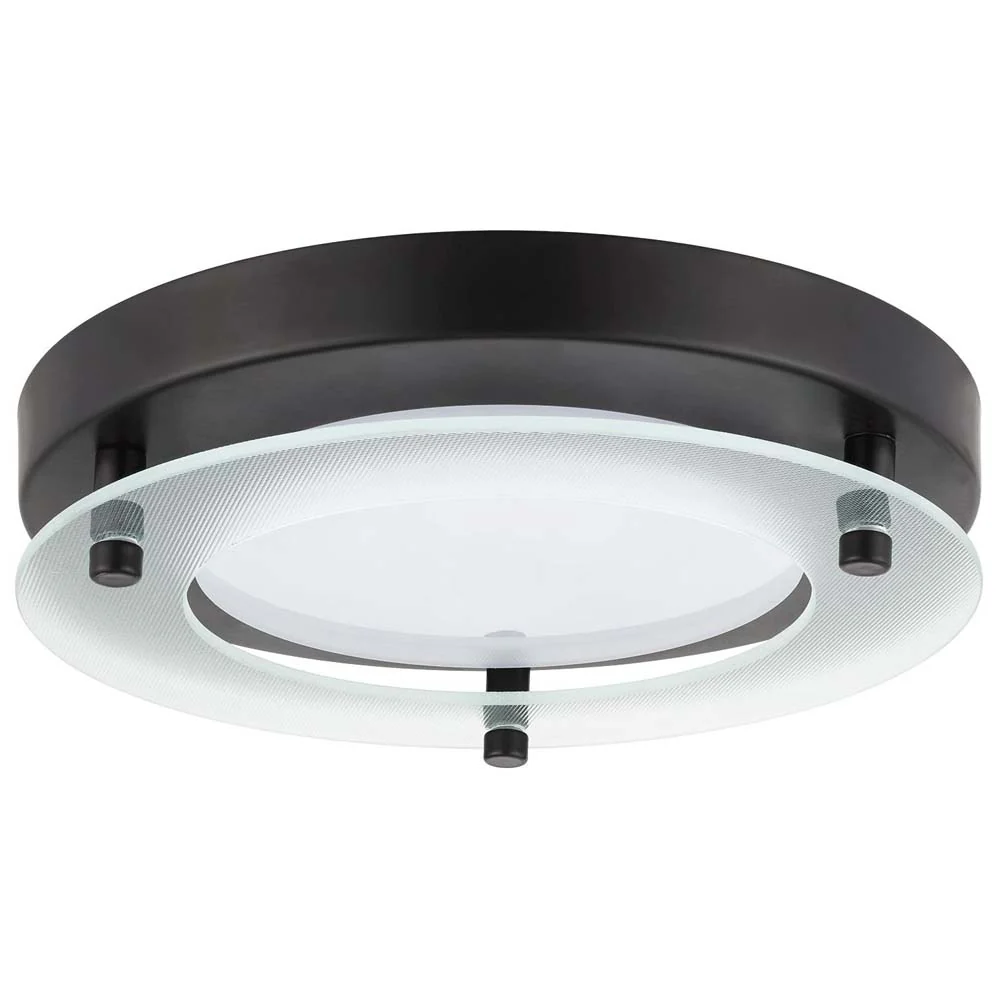 2Pk - Sunlite 17 watts 8" Round LED Solid Band Fixture 3000K Black Finish 120v
