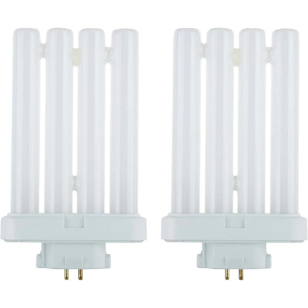 2Pk - Sunlite 27w FML 4-Pin Quad Tube Plug-In 6500K Compact Fluorescent Lamp