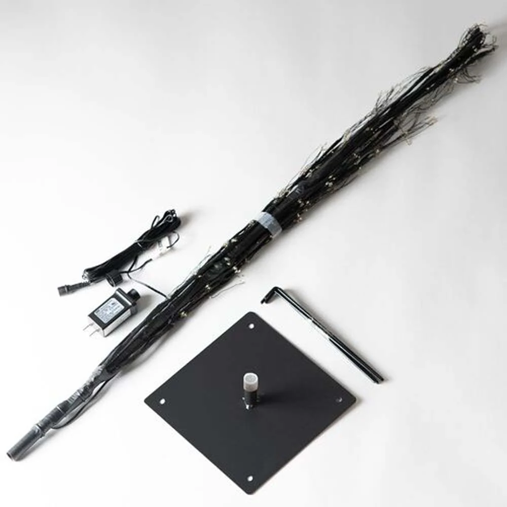 3-ft. Black Fairy Light Tree, Warm White LED - Image 6