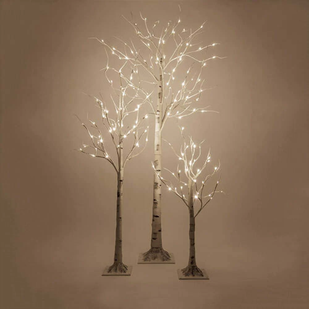 3-ft. Warm White LED Birch Tree - Image 3