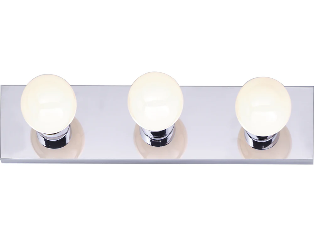 Nuvo 3-Light 18" Bathroom Vanity Light w/ Polished Chrome Finish