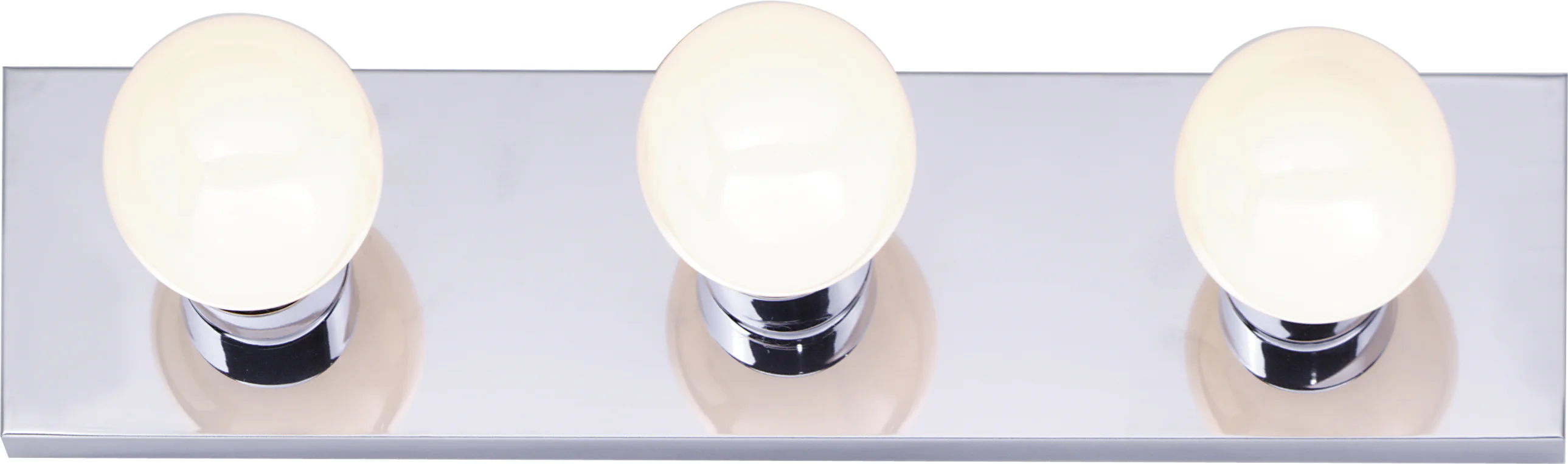 3-Light Wall Mounted Vanity & Wall Light Fixture in Polished Chrome Finish
