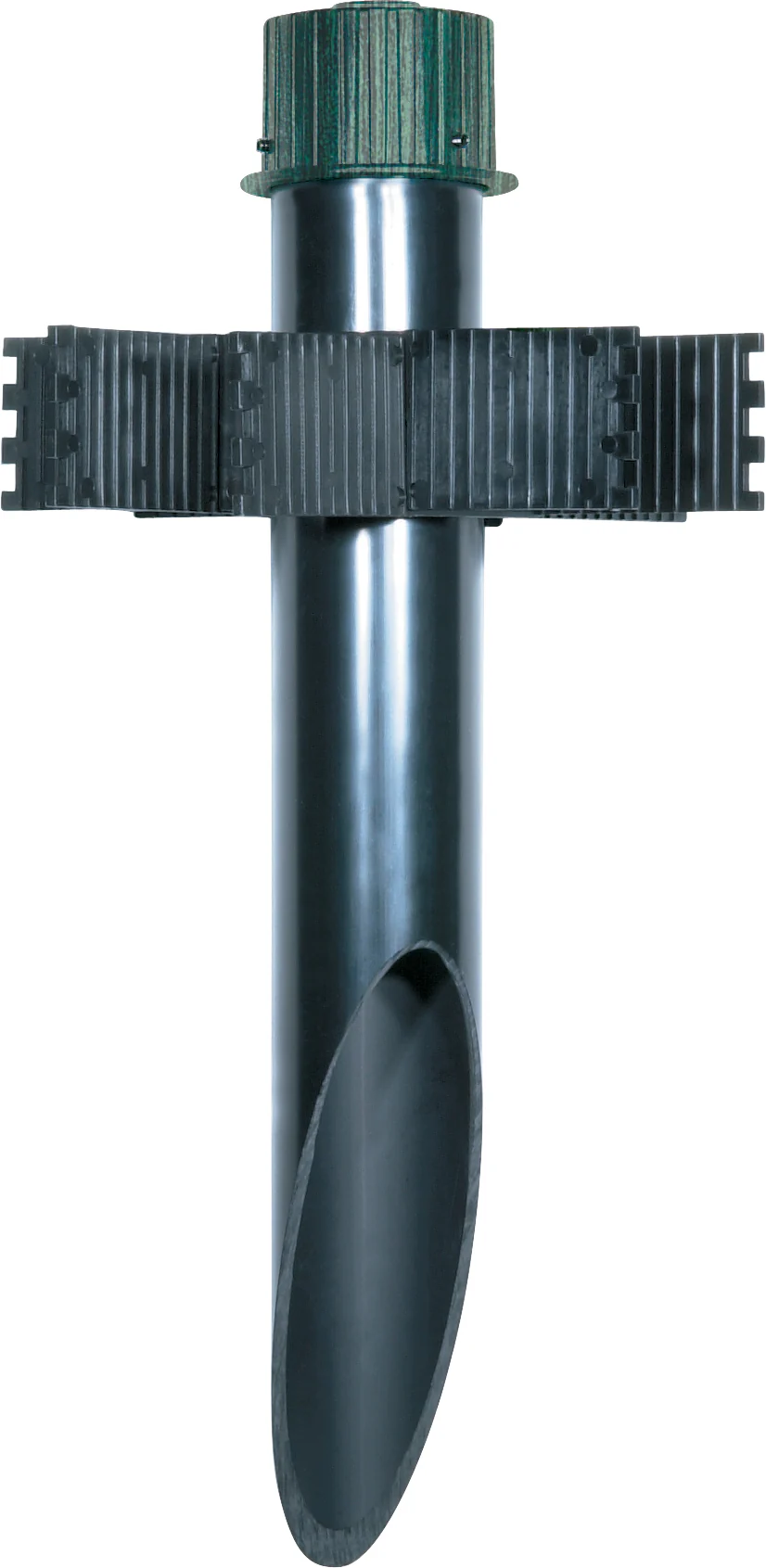 3" Mounting Post Outdoor Light Fixture in Antique Verdigris Finish