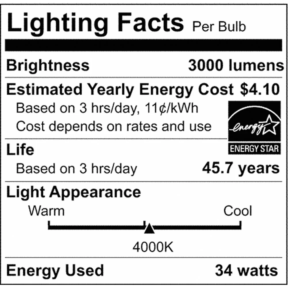 34w 3-ft LED Shop Light w/ Pull Chain White Finish 4000K - Image 5