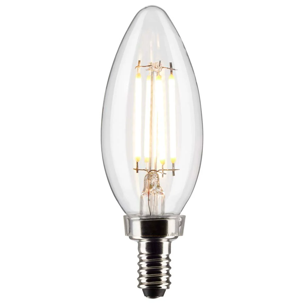 3Pk - Satco 4w B11 LED 3000K Candelabra Base Dimmable - 40w equiv - Image 3