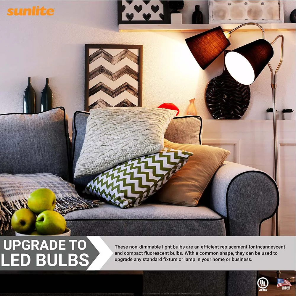 3Pk - Sunlite 11w A19 LED 3000K 1100Lm Non-Dimmable Bulb - 75W Equiv - Image 5