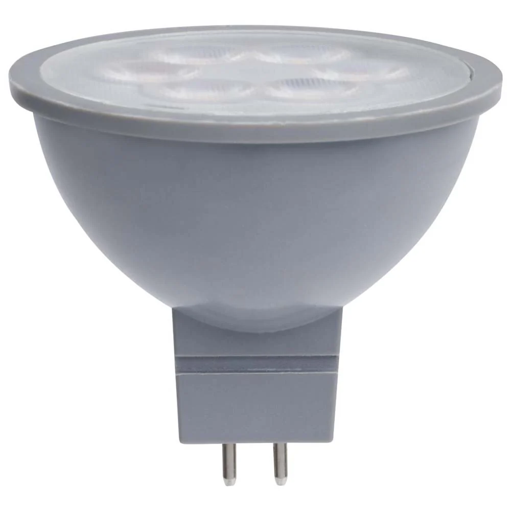 4.5W  12v MR16 LED 3500K Flood 40d 360LM GU5.3 Base Silver Finish Bulb - Image 2