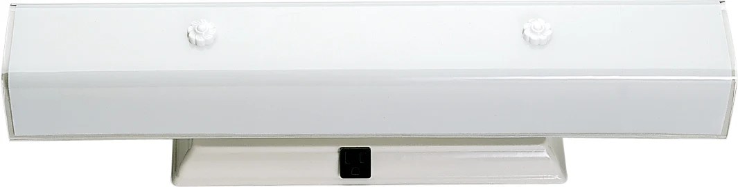 4 Light - 24" - Vanity - w/White "U" Channel Glass
