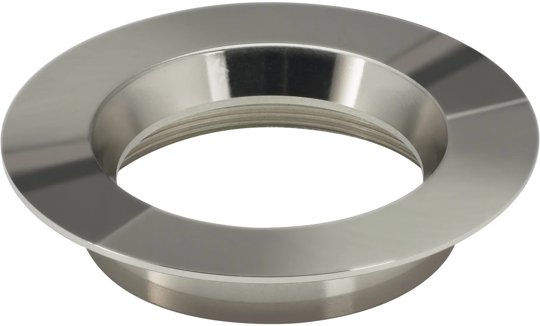 4" Round Trim Option for 4" base unit - Polished Nickel finish