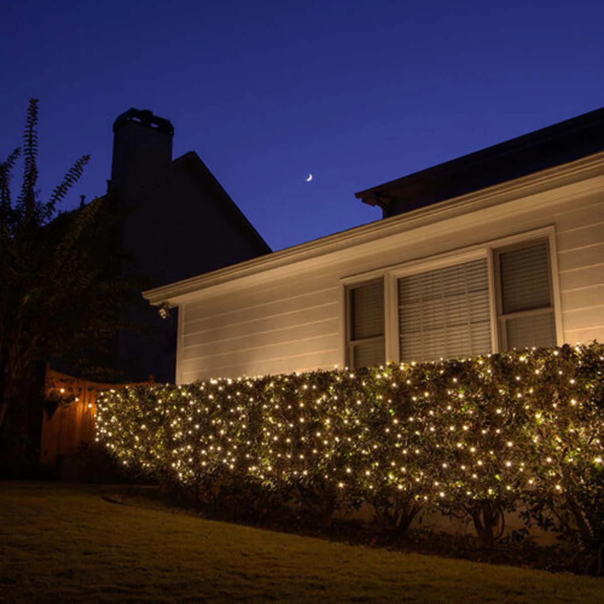 4' x 6' Clear Christmas Net Lights, 150 Lamps - Image 4