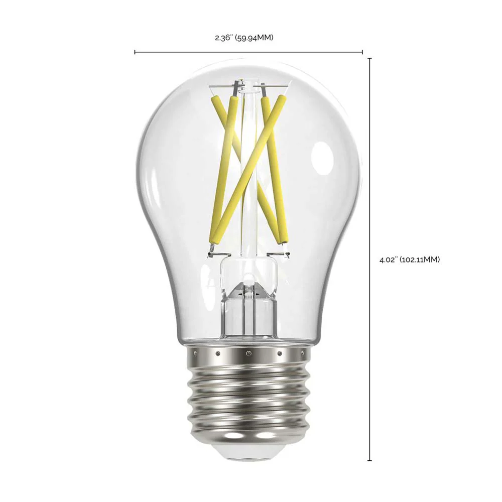 4Pk - 10.5W A19 LED Clear Medium base 3000K 120v - 75W equiv - Image 6