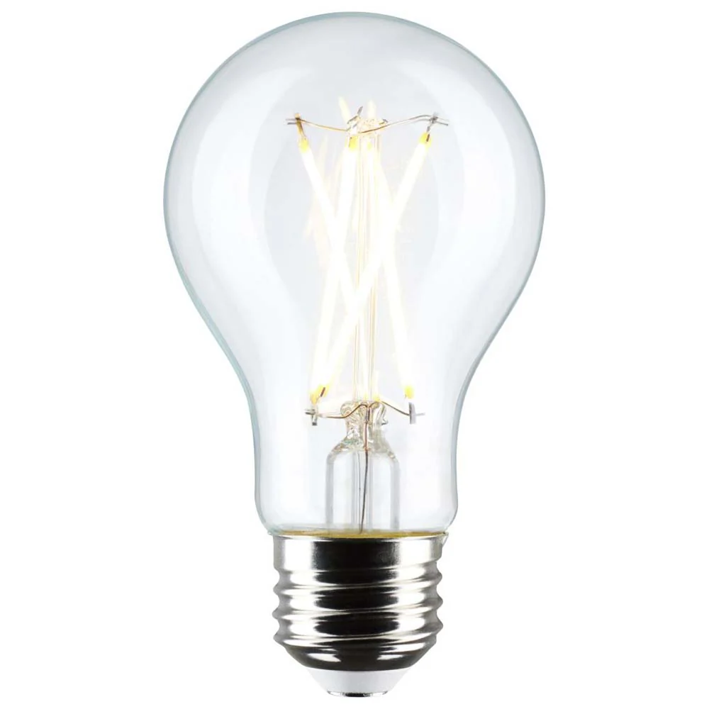 4Pk - 8W A19 LED Clear Soft White 3000K Medium Base 120v - 60W equiv - Image 2