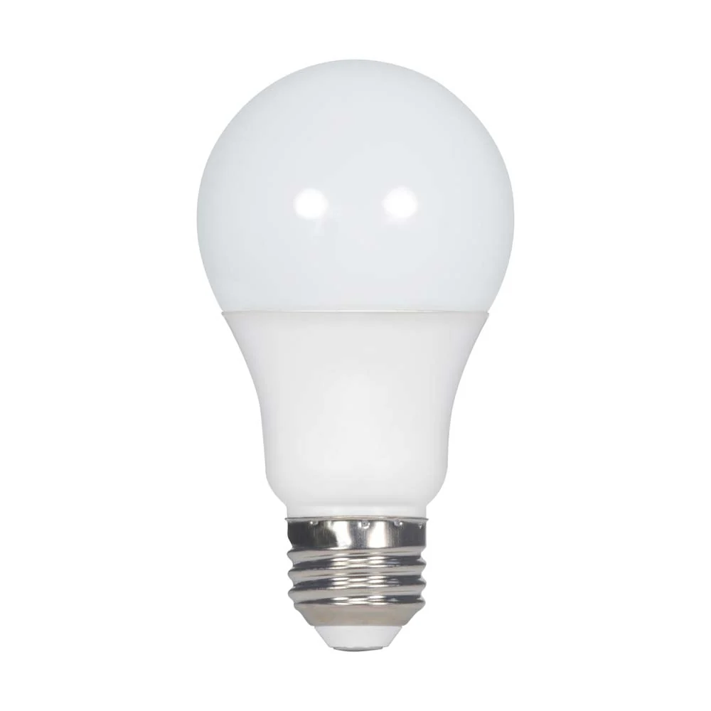 4Pk - Satco 10w 120v A19 LED 800Lm 5000k Natural Light Non-Dimmable Bulb