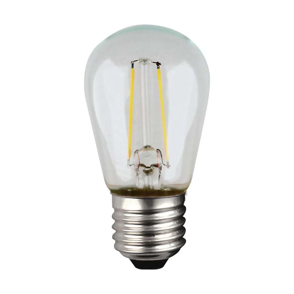 4Pk- Satco 120 Volt S14 LED String Light Replacement Bulb 2700K - Image 2
