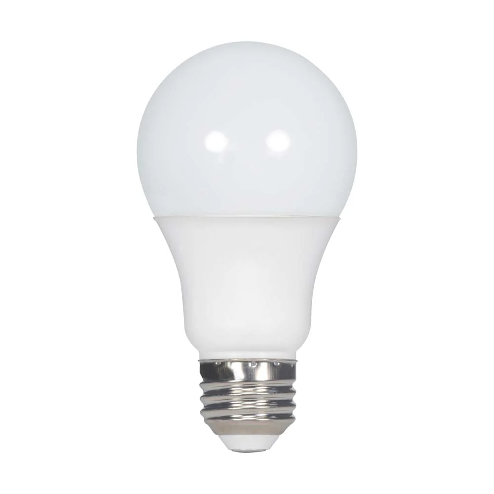4Pk - Satco 5.5w A19 LED Frosted White 4000k Cool White 450LM Light bulb