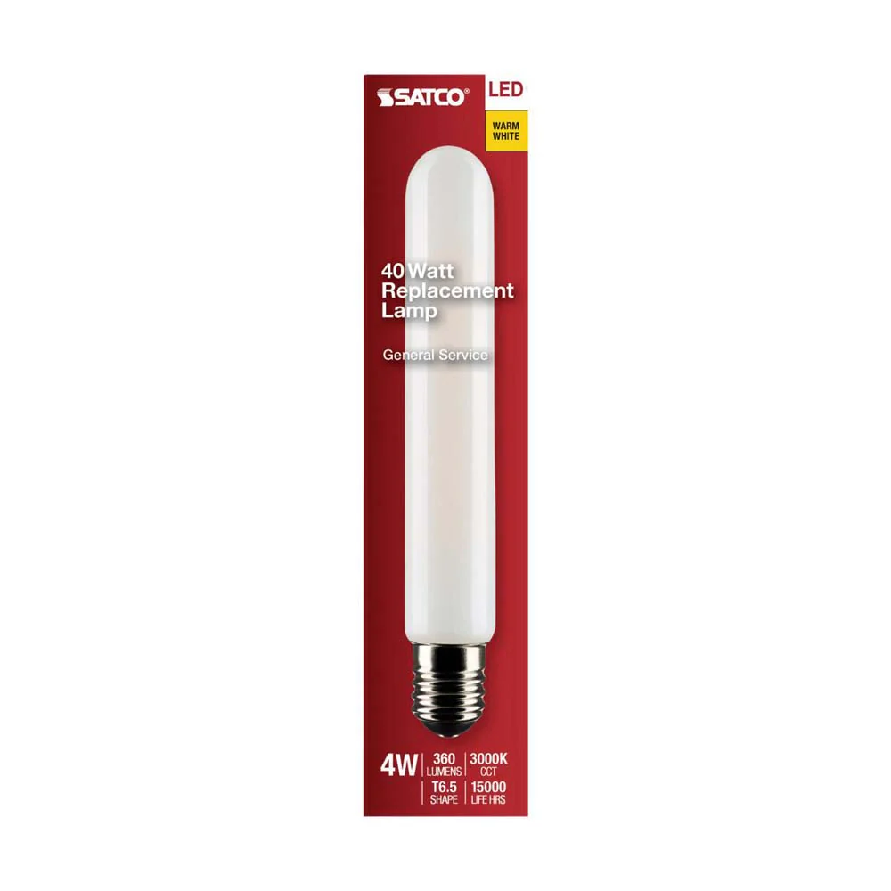 4W T6.5 LED Frosted Intermediate Base 3000K 360 Lumens 120v - Image 4