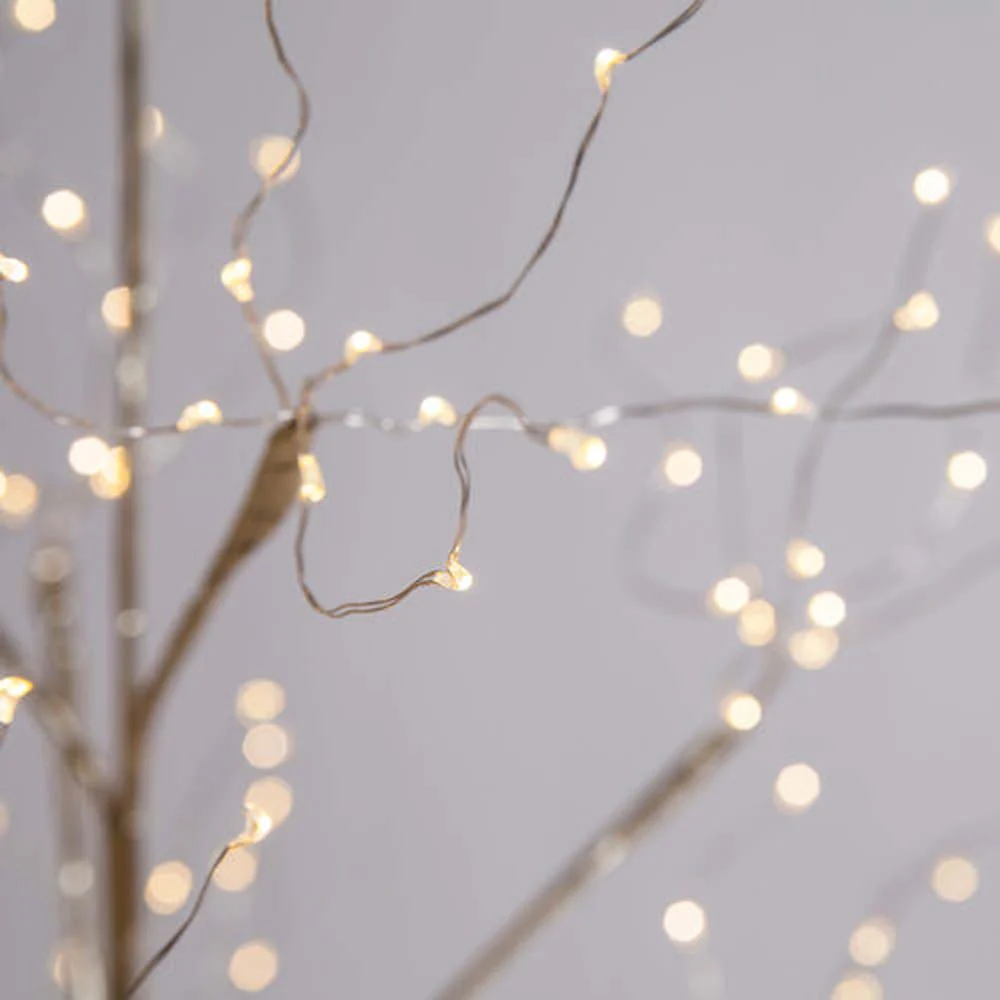 5-ft. Gold Fairy Light Tree, Warm White LED - Image 5