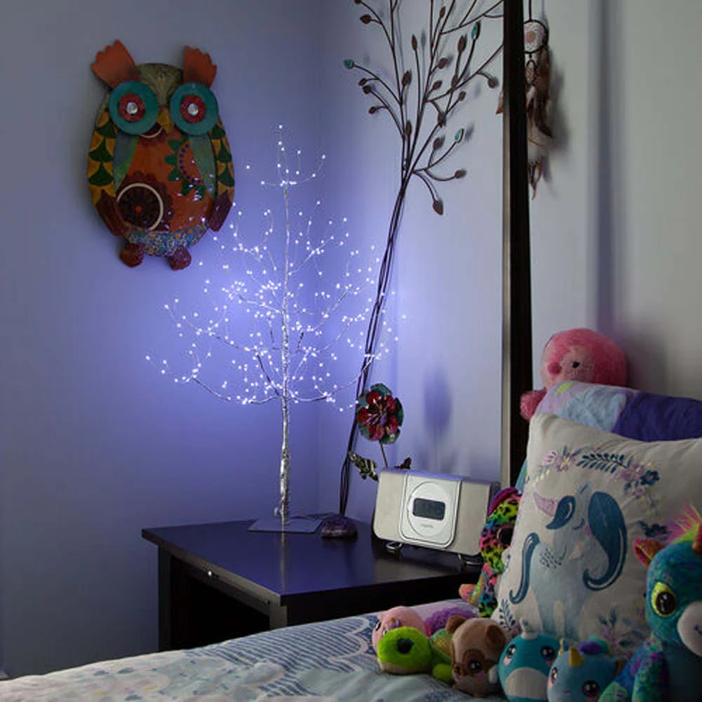 5-ft. Silver Fairy Light Tree, Cool White LED - Image 7