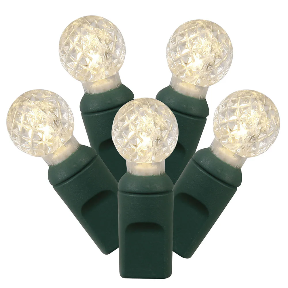 50 Light Warm White LED G12 Set 25'