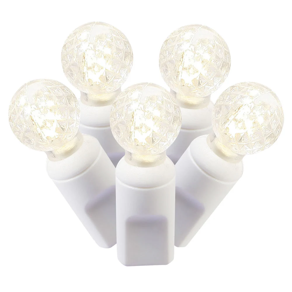 50 Light Warm White LED G12 Set 25'