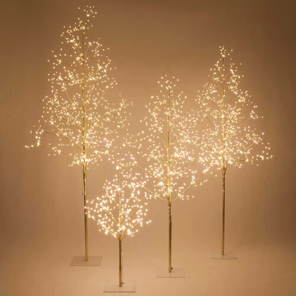 6-ft. Gold Fairy Light Tree, Warm White LED - Image 3