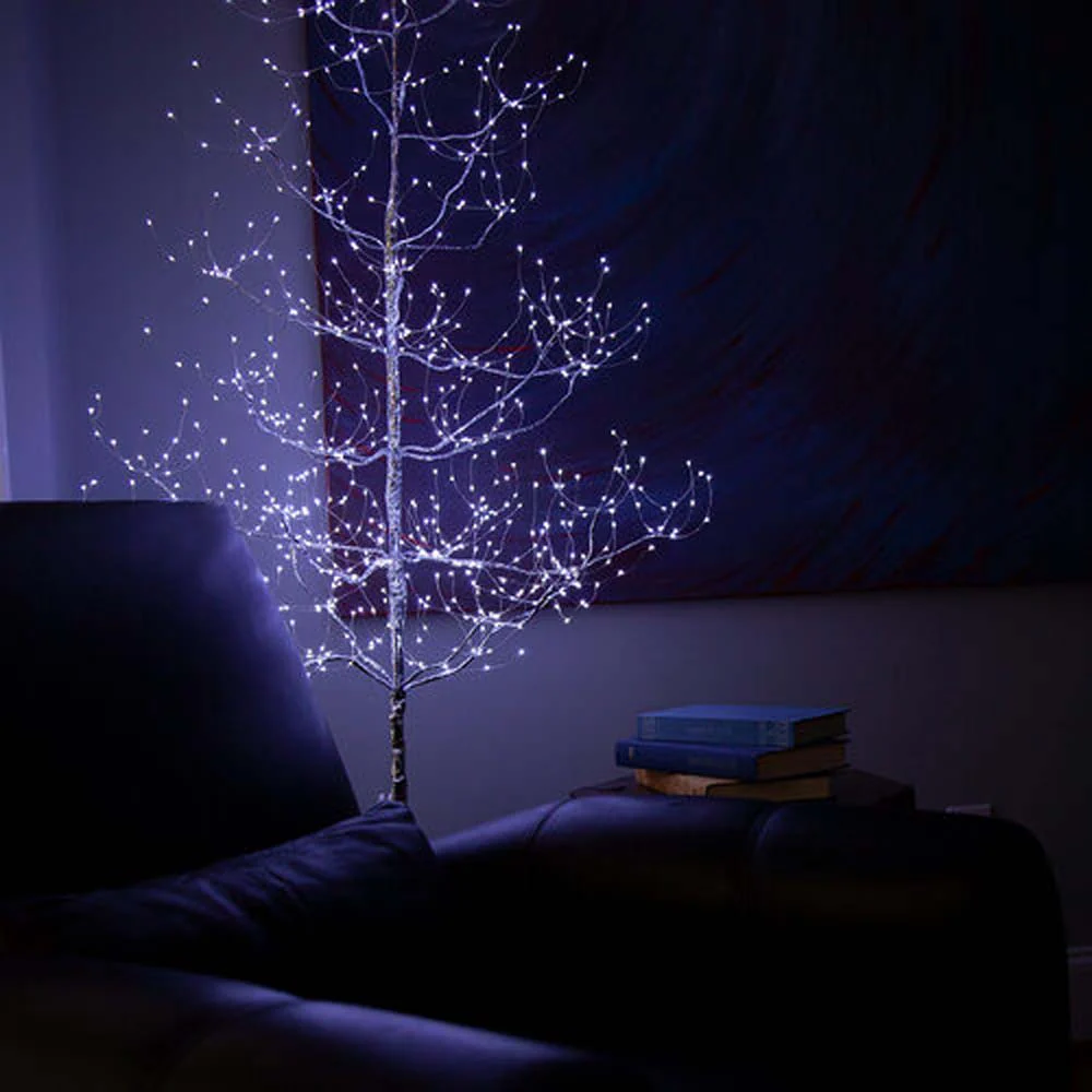 6-ft. Silver Fairy Light Tree, Cool White LED - Image 5