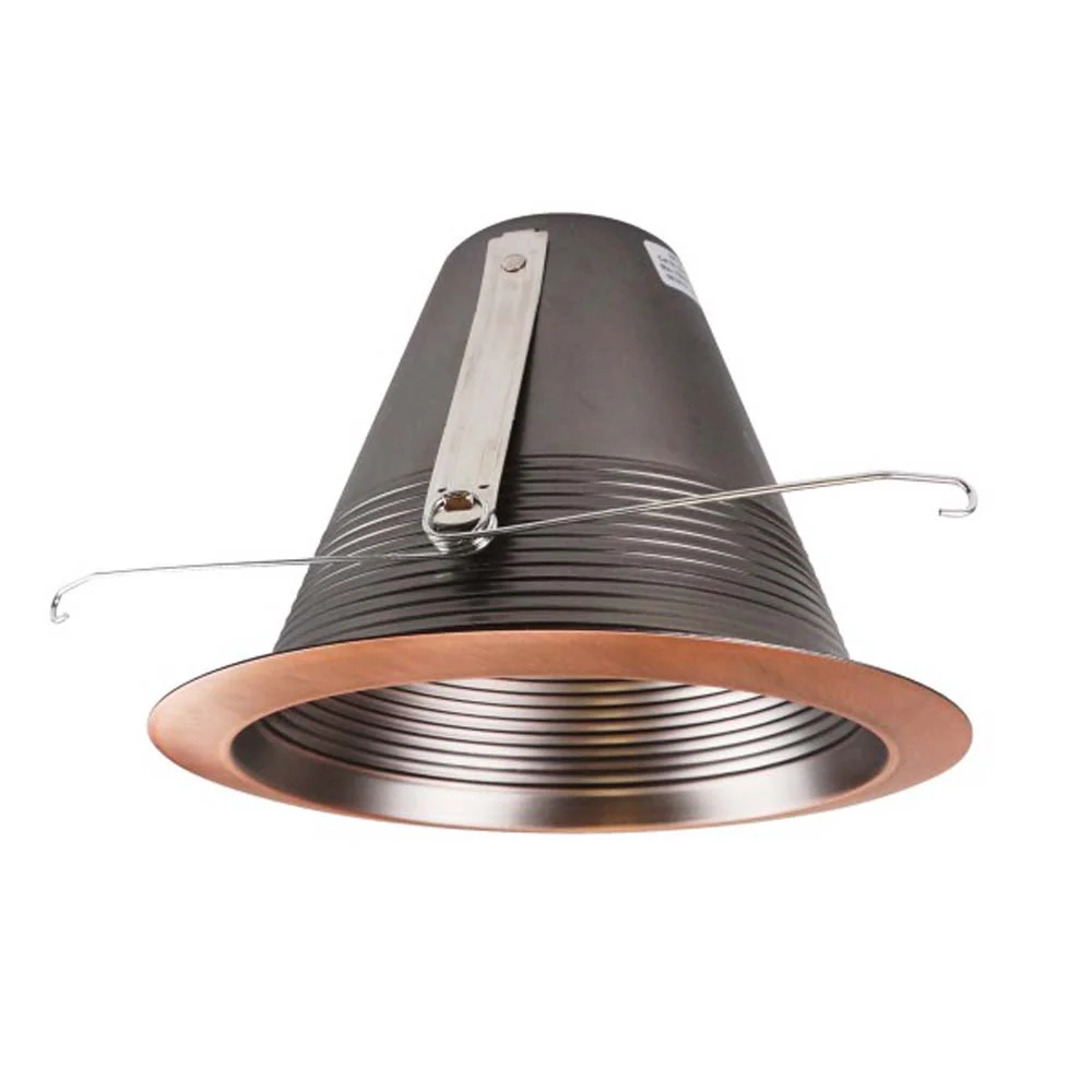 6 in. Bronze Airtight Cone Baffle Trim, Fits 6 inch Housings
