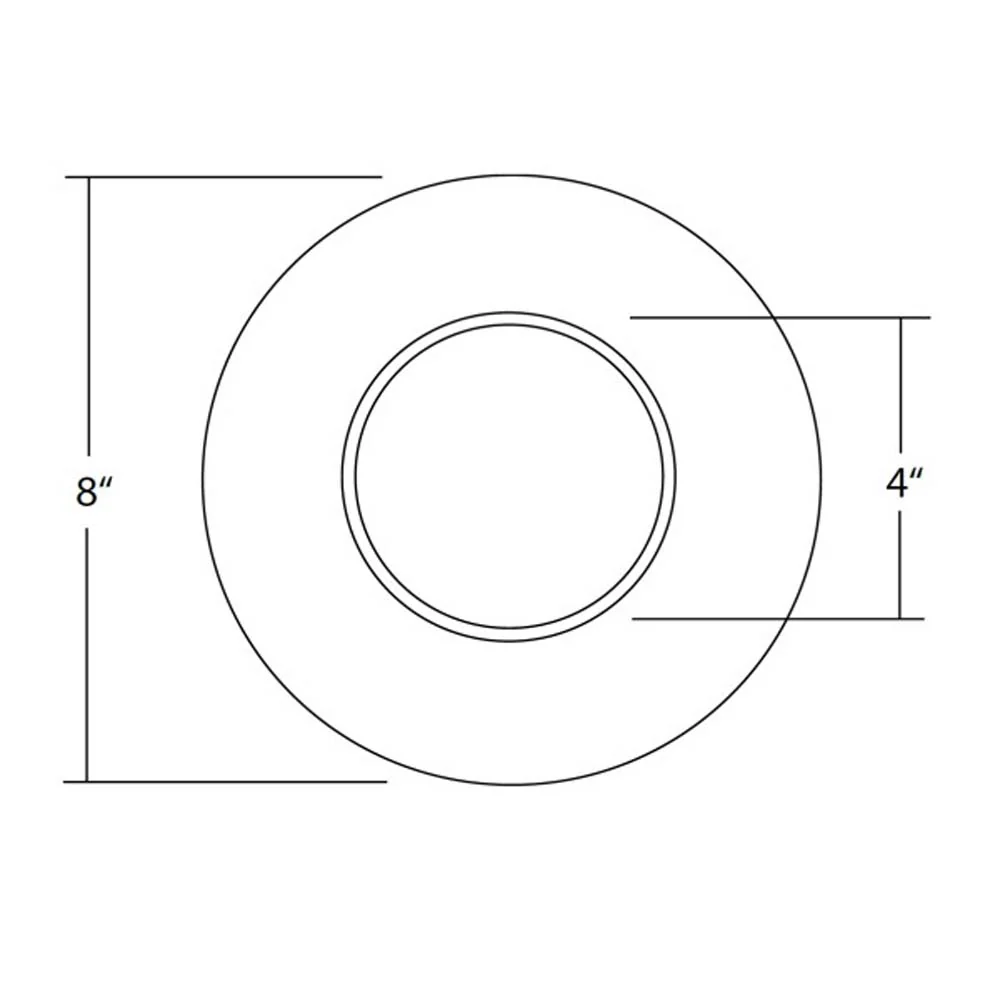 6 in. Oil-Rubbed Bronze Recessed Open Trim Designed for 6 inch Housings - Image 2