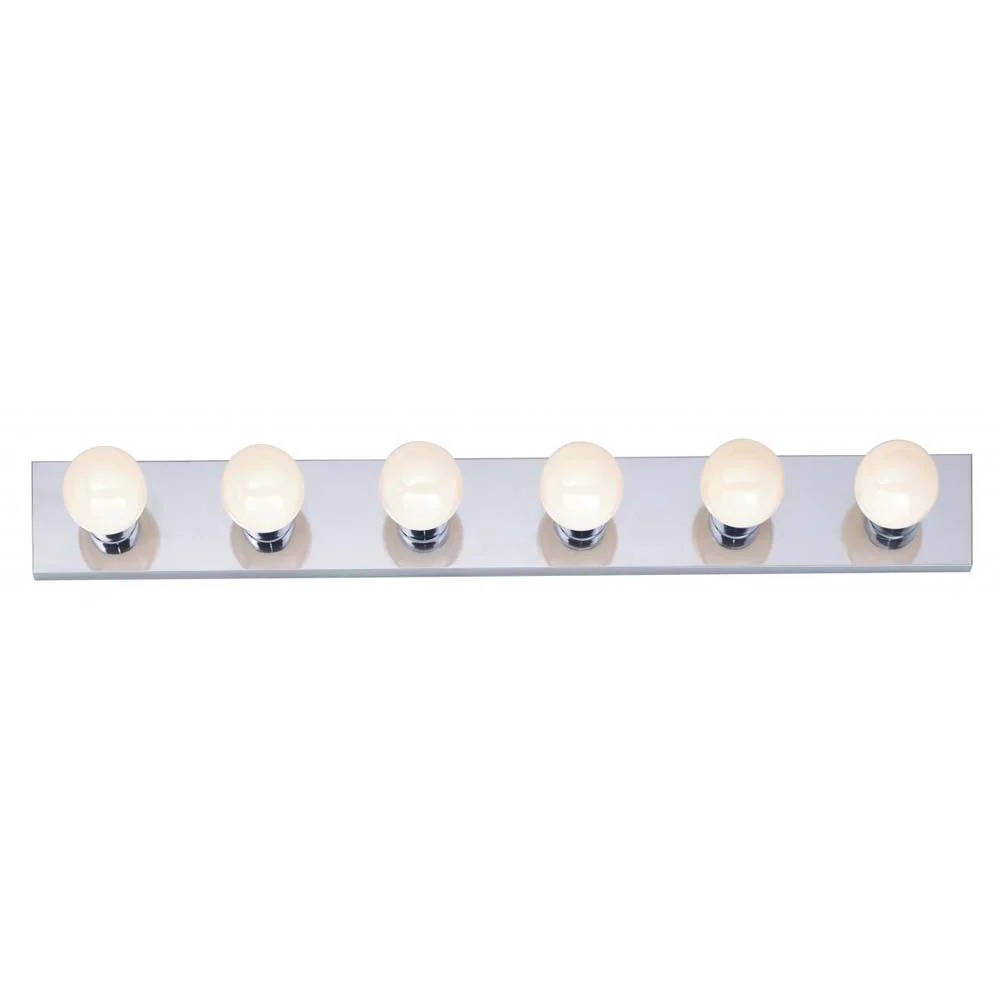 6-Light 36-in Vanity Strip Polished Chrome Finish