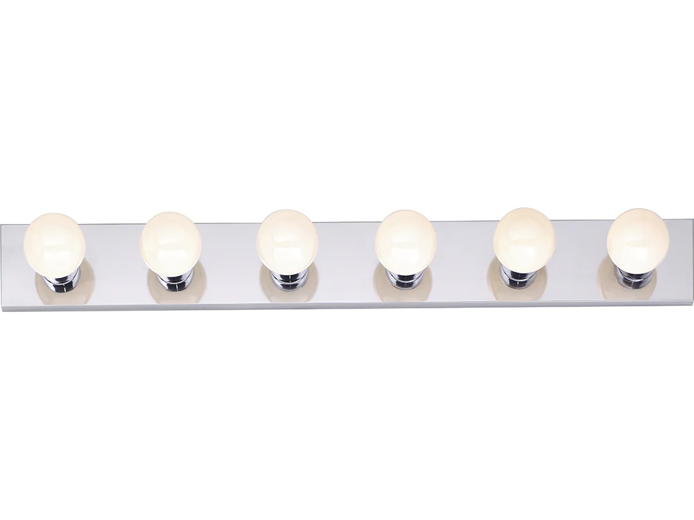 Nuvo 6-Light 36" Bathroom Vanity Light w/ Polished Chrome Finish