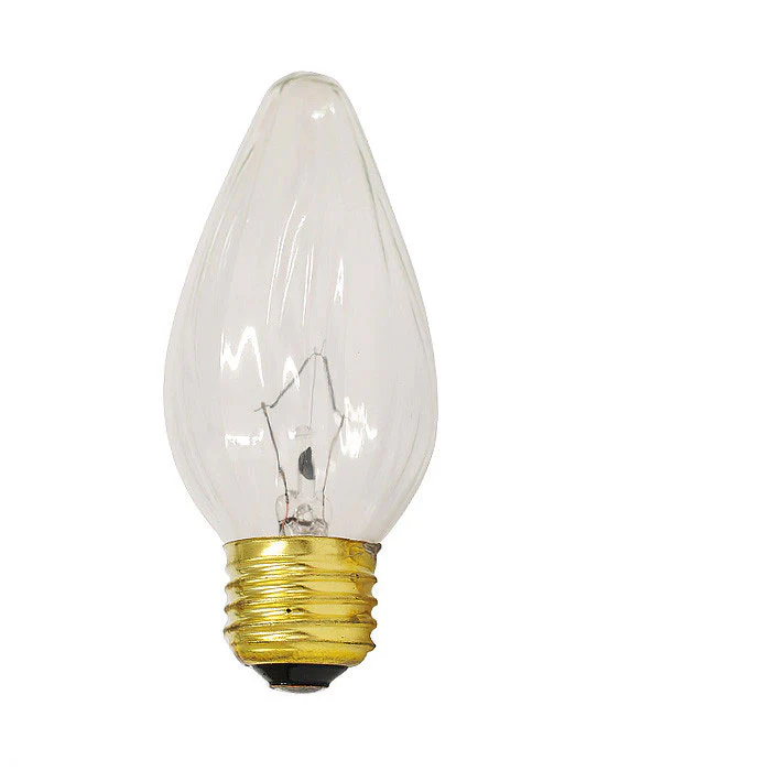 Sunlite 60w 120v E26 Medium Flame Twist Clear Incandescent 34050-SU bulb