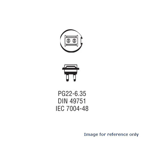 OSRAM 54022 - 64260 HLX M/185 30w 12v PG22 Halogen Light Bulb - Image 3