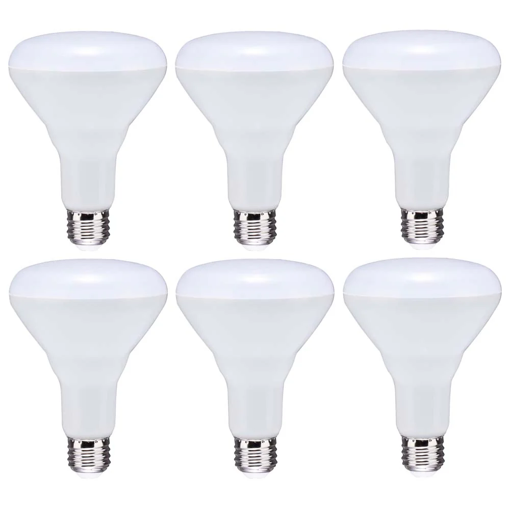 6Pk - 8.5W BR30 LED 5000K Medium Base Dimmable - 65w equiv