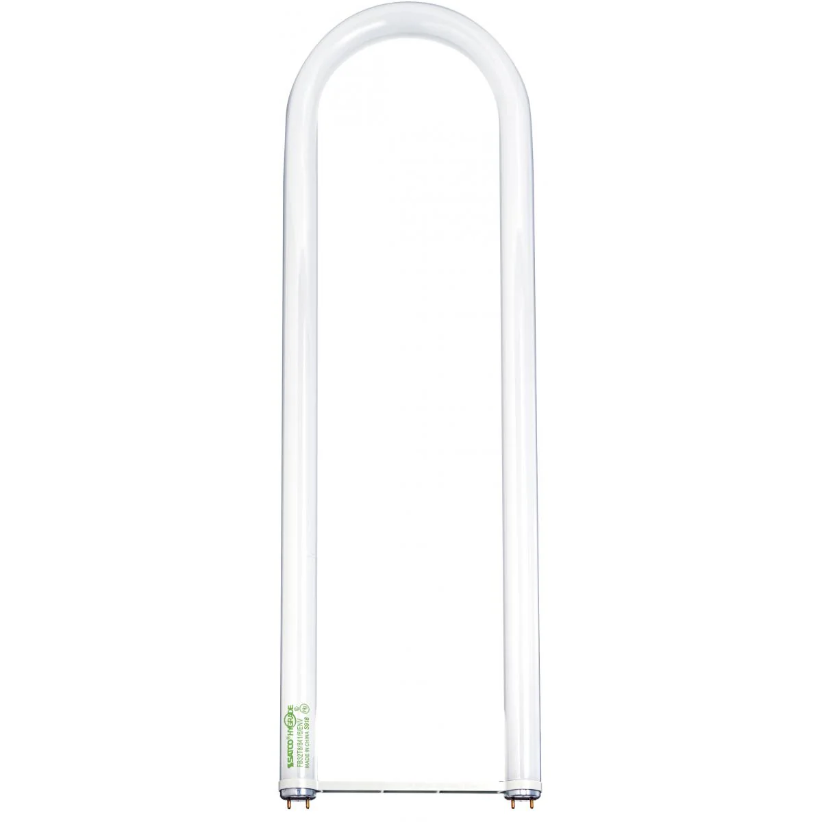 6Pk - Satco 22.59-in 32w 4100K Cool White G13 base T8 U-Bend Fluorescent Bulb