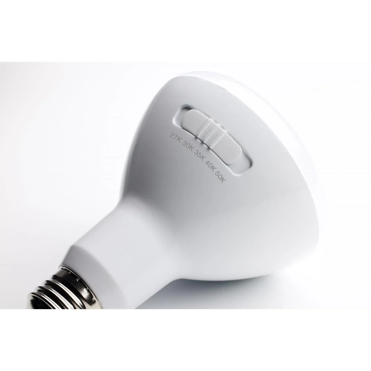 6Pk - Satco 8.5w BR30 LED 120v CCT Selectable 90 CRI White Finish Bulb - Image 2