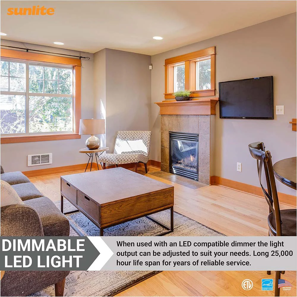 6Pk - Sunlite 10w LED Par30 Short Neck E26 Base 2700K Warm White Bulb - Image 4