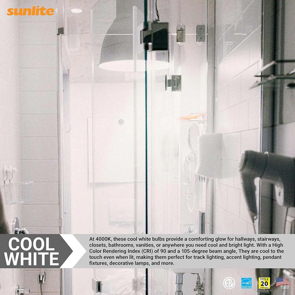 Sunlite 13w LED BR40 Reflector E26 Base Dimmable 4000K Bulb - 85w Equiv - Image 6