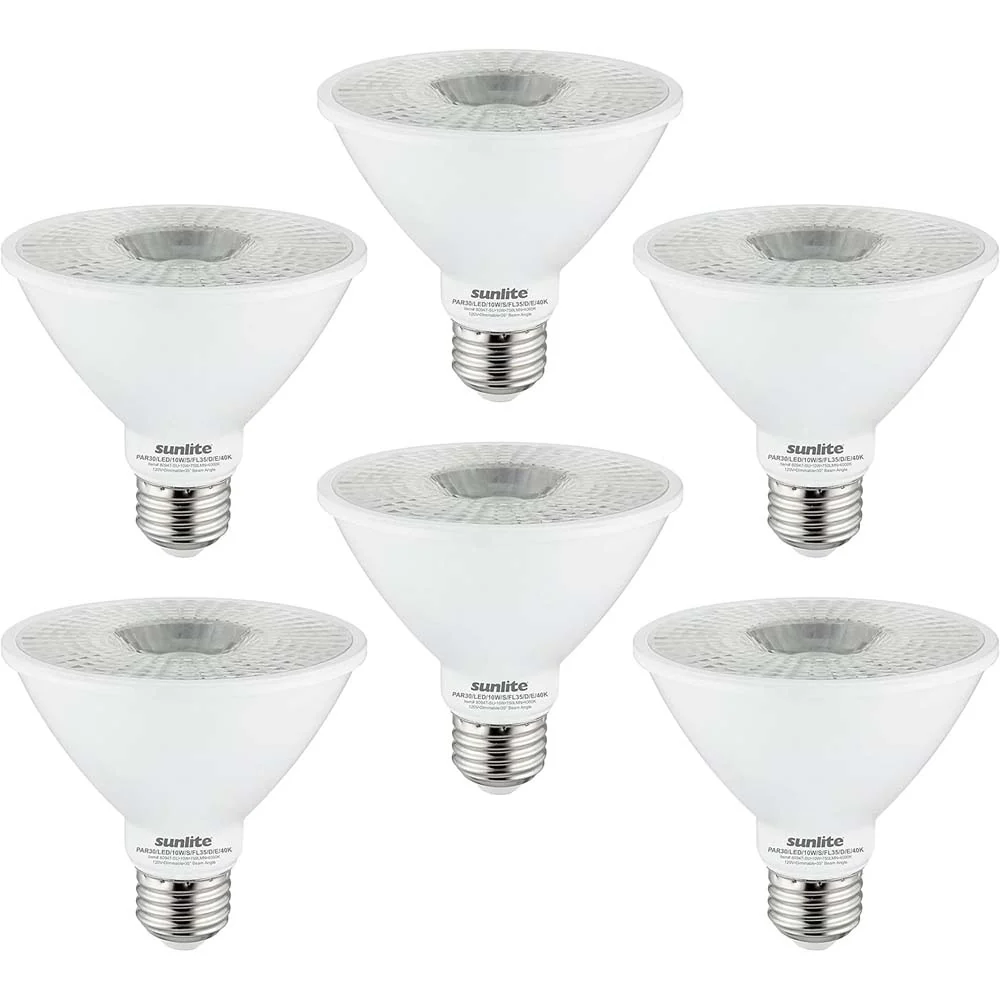 6Pk - Sunlite LED Par30 Short Neck Dimmable 4000k Cool White Bulb