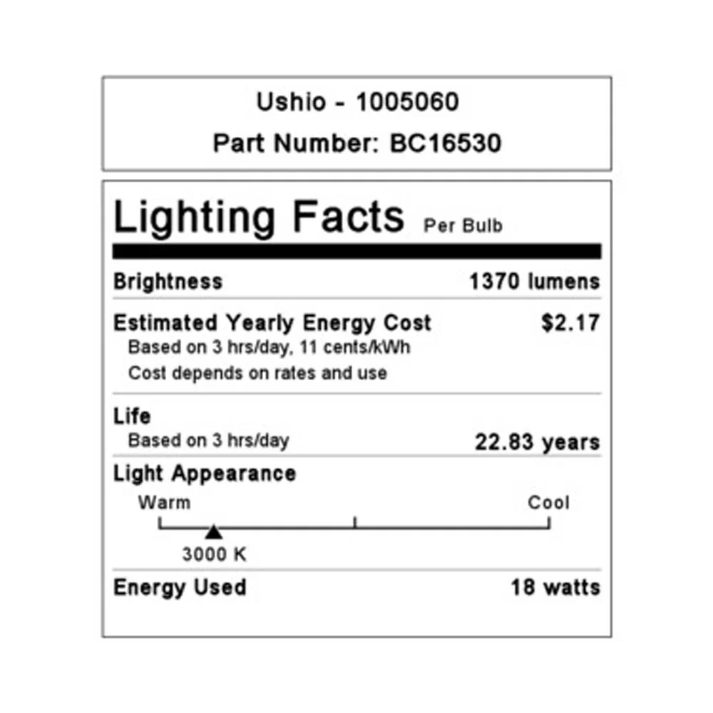6Pk - Ushio 16.5w Uphoria PRO Gold LED PAR38 FL40 E26 Base WW 3000k Reflector Bulb - Image 3