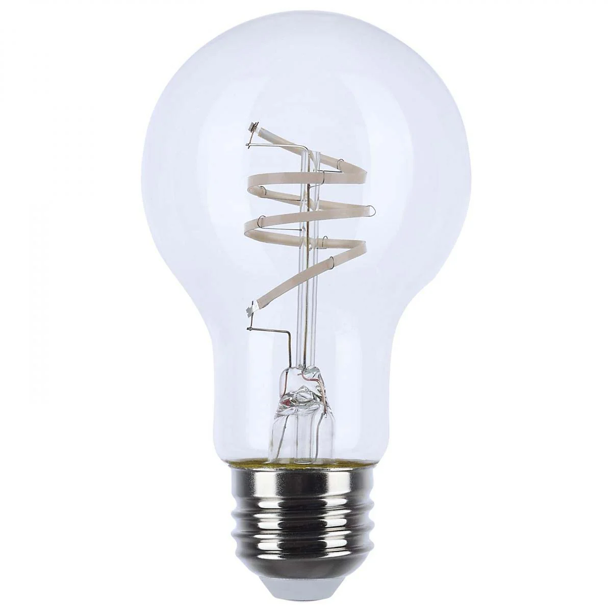 6w A19 LED Reminiscent Flex Gray Coil Filament E26 Base 2700K CCT Clear 120v